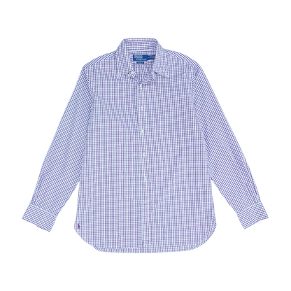 Purple Check Long Sleeve Button Down