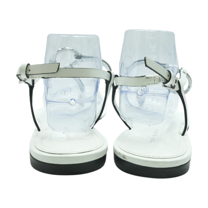 White Flat Sandals