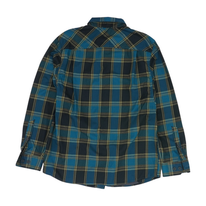 Blue Plaid Long Sleeve Button Down