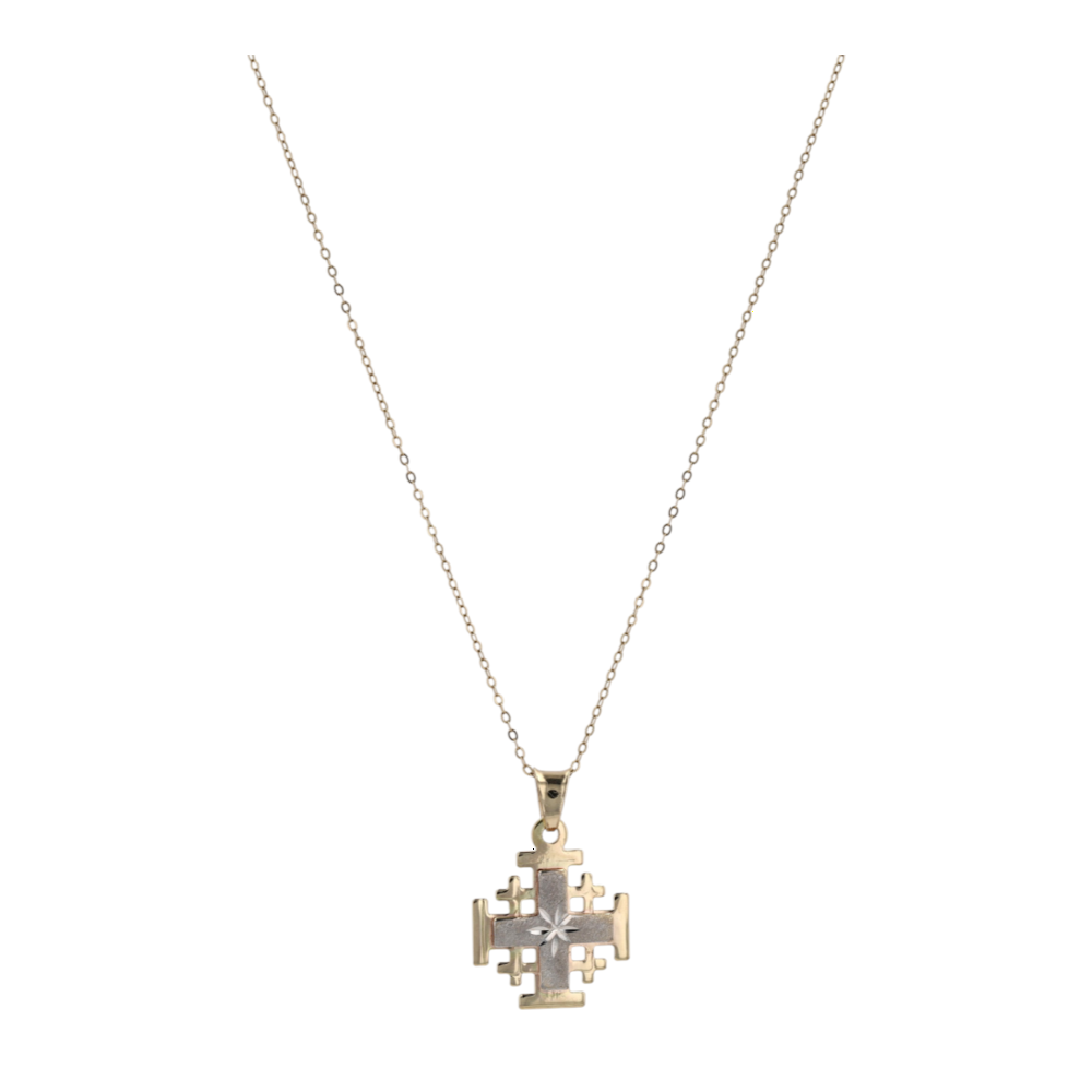 14K Two-Tone Gold Pendant Necklace