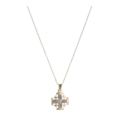 14K Two-Tone Gold Pendant Necklace