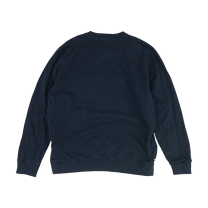 Navy Solid Sweatshirt Pullover