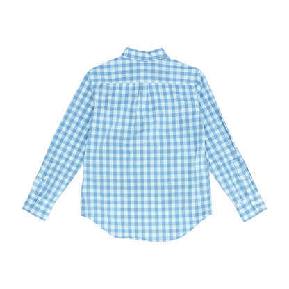 Blue Check Long Sleeve Button Down