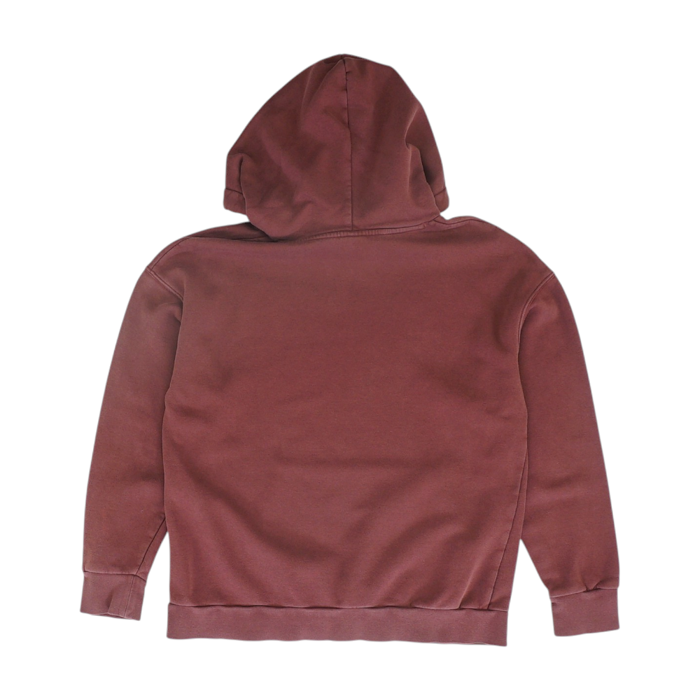 Burgundy Solid Hoodie Pullover