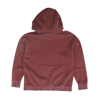 Burgundy Solid Hoodie Pullover
