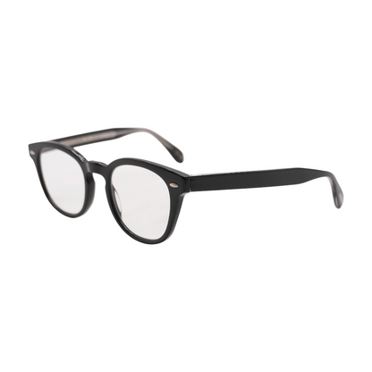Black Sheldrake Round Prescription Eyewear