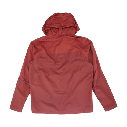 Maroon Color Block Rain Jacket