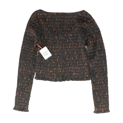 Black Misc. Long Sleeve Blouse