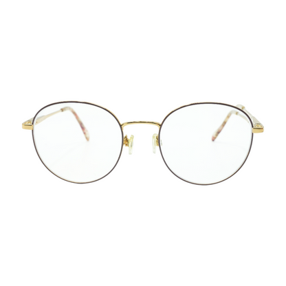 Gold Oscar Round Prescription Eyewear