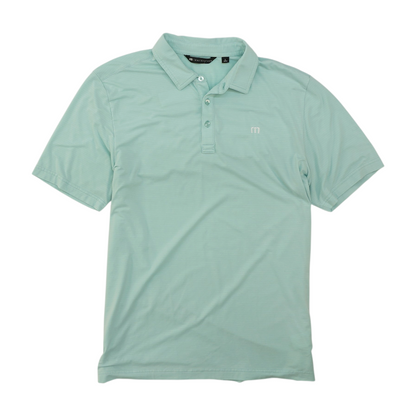 Green Solid Short Sleeve Polo