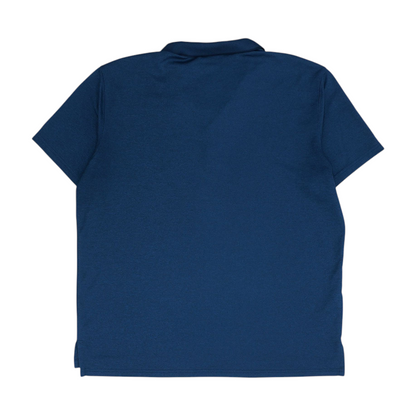 Navy Solid Short Sleeve Polo