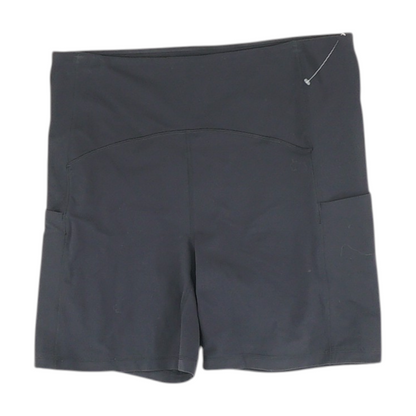 Black Solid Active Shorts