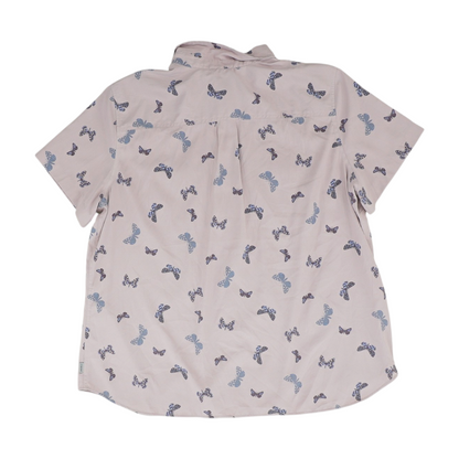 Lavender Plus Graphic Button Down