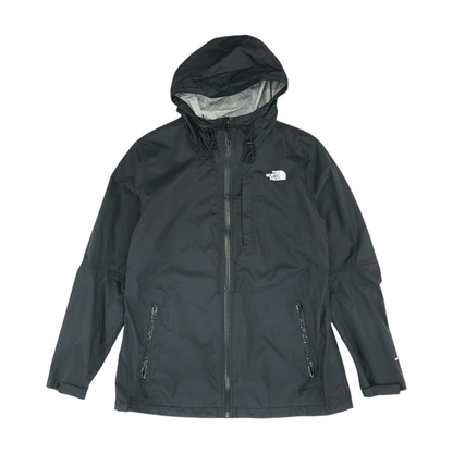 Black Solid Rain Jacket