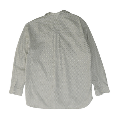 White Print Button Down