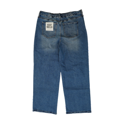 Blue Wide Leg Jeans