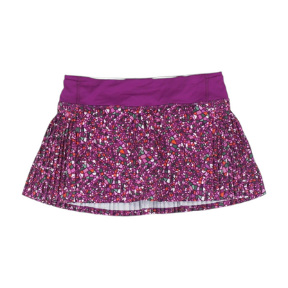 Magenta Abstract Mini Skort
