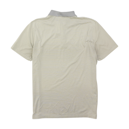 White Striped Short Sleeve Polo