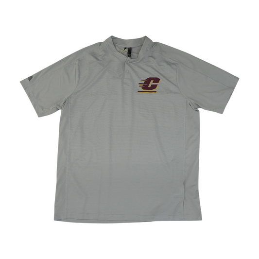 Gray Central Michigan University Graphic Henley T-Shirt