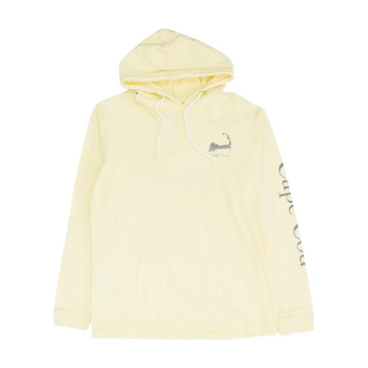Yellow Solid Hoodie Pullover