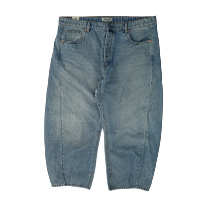 Blue Plus Wide Leg Jeans