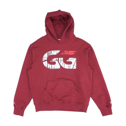 Maroon Graphic Hoodie Pullover