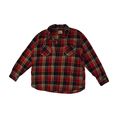 Red Plaid Flannel Button Down