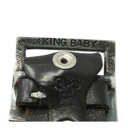 Leather Belt with Ornate Buckle