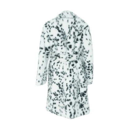 White Plus Polka Dot Coat