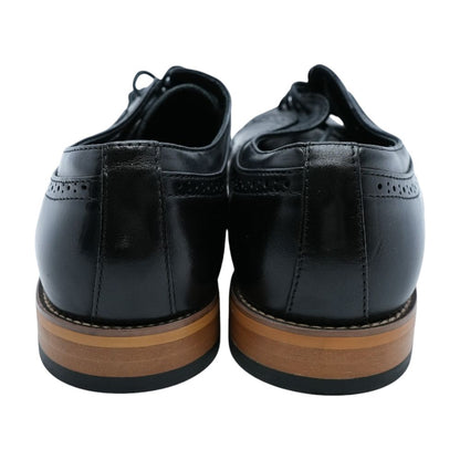 Black Leather Derby/oxford Dress Shoes