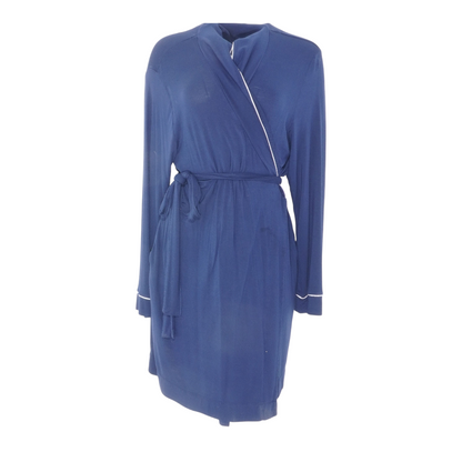 Navy Solid Robe