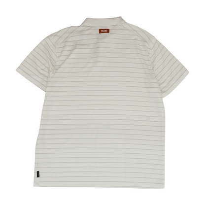 White Texas Longhorns Solid Short Sleeve Polo