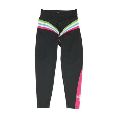 Black Striped Leggings