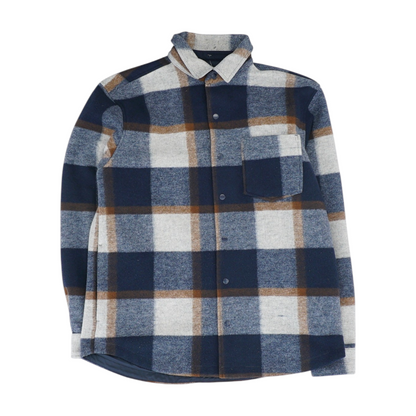 Navy Plaid Jacket