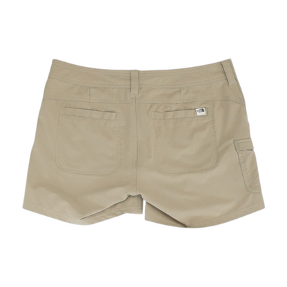 Khaki Solid Active Shorts