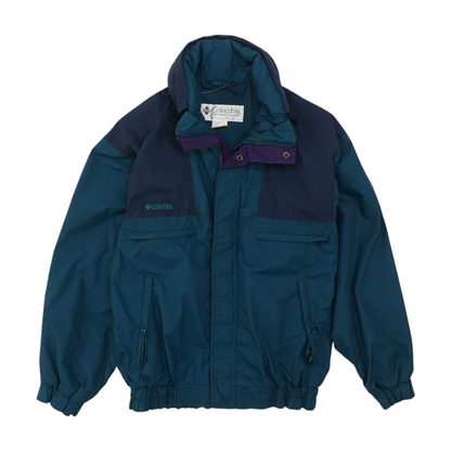 Vintage Blue Color Block Jacket