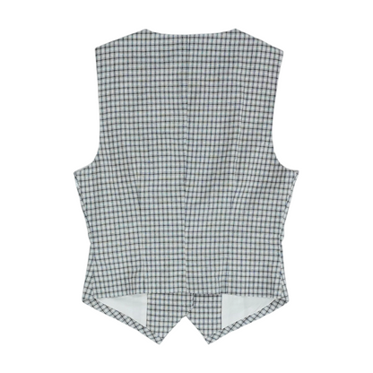 Beige Plaid Button Down
