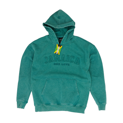 Teal Solid Hoodie Pullover
