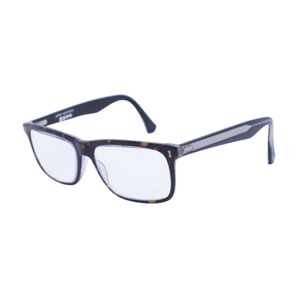 John Varvatos Tortoise V417 Square Prescription Eyewear – Image 1