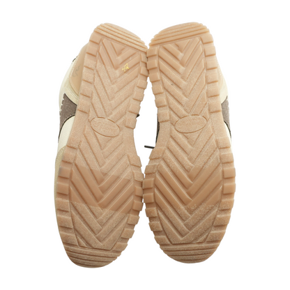 Brown Low-Top Athletic Shoes