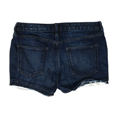 Indigo Solid Denim Shorts