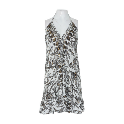 Paani Luv Ivory Floral Mini Dress – Image 1