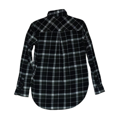 Black Plaid Button Down