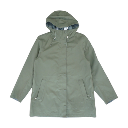 Olive Solid Rain Jacket