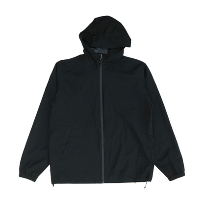 Black Solid Rain Jacket