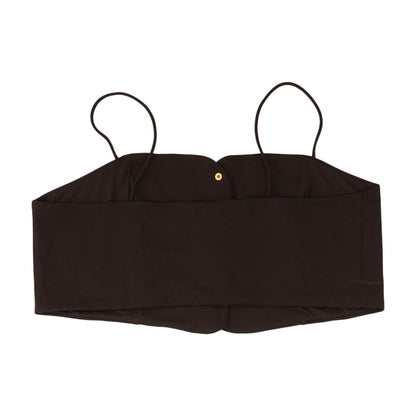 Brown Cropped Blouse