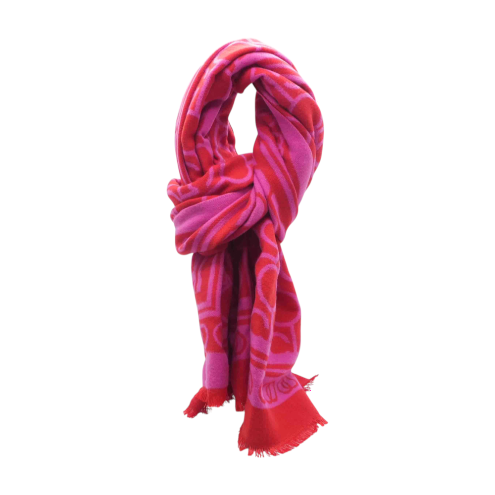 Multi Graphic Polyester Scarf
