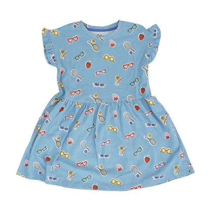 Blue Print Dress