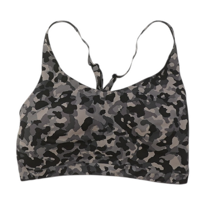 Gray Camo Sports Bra