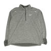 Gray Solid 1/4 Zip Pullover